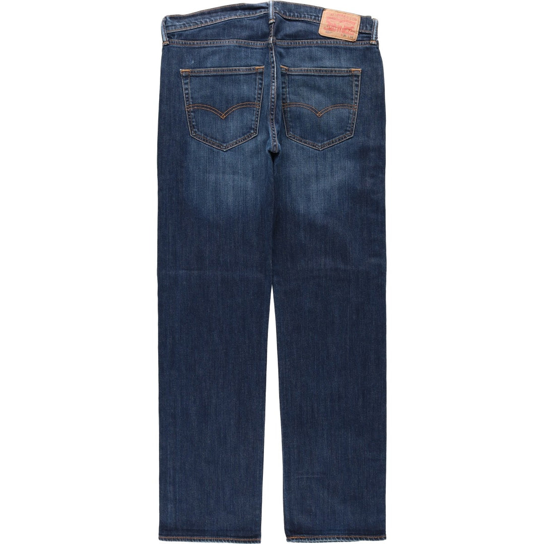 Levi's 501 straight denim pants for men, size W36 cotton Navy blue Vintage Second Hand