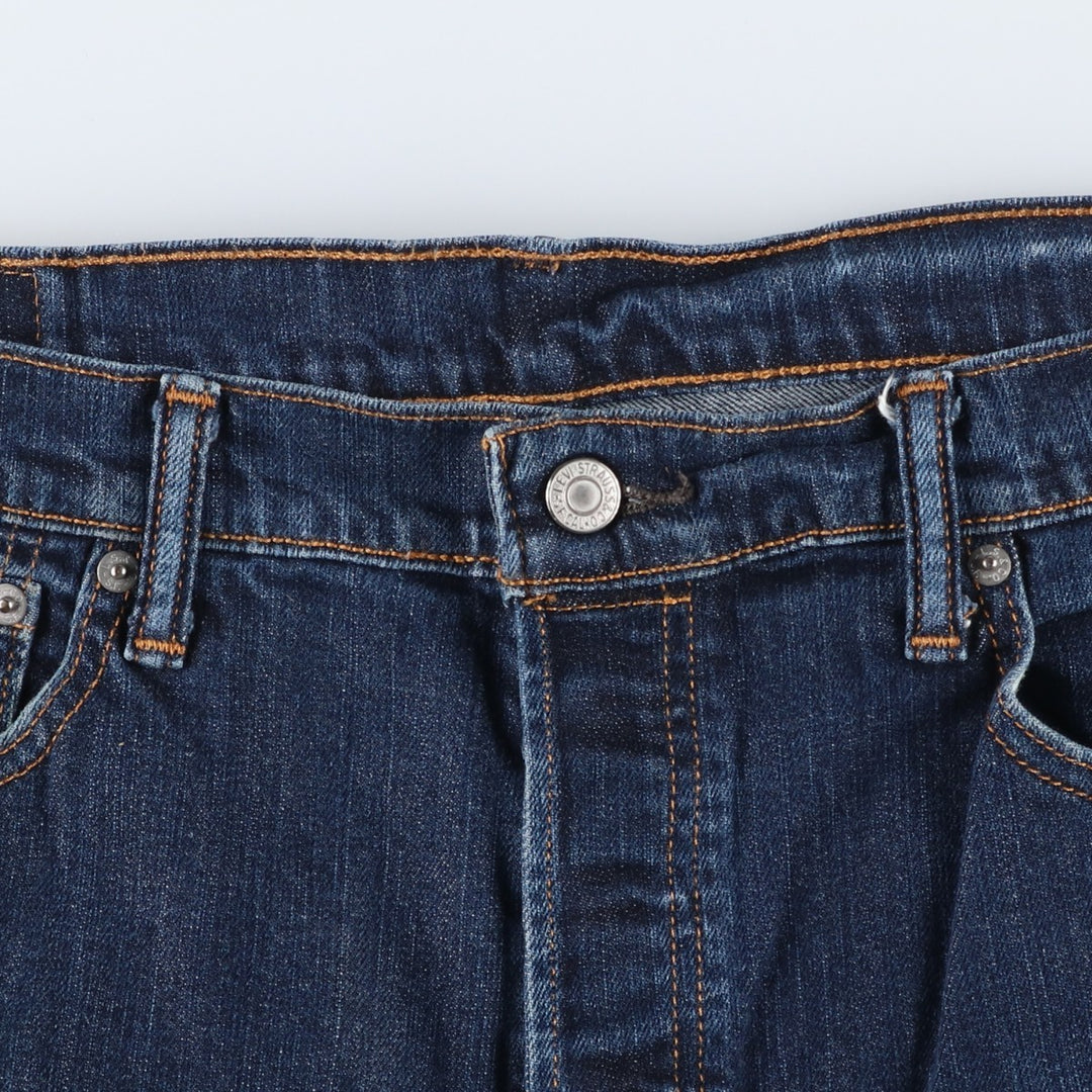 Levi's 501 straight denim pants for men, size W36 cotton Navy blue Vintage Second Hand