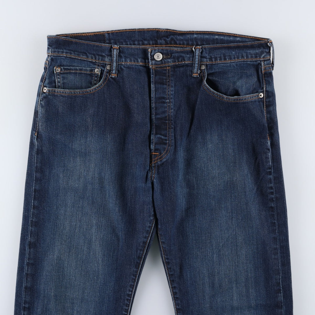Levi's 501 straight denim pants for men, size W36 cotton Navy blue Vintage Second Hand