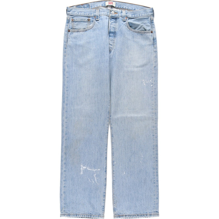 Levi's 501 straight denim pants for men, size W34 cotton blue type Vintage Second Hand