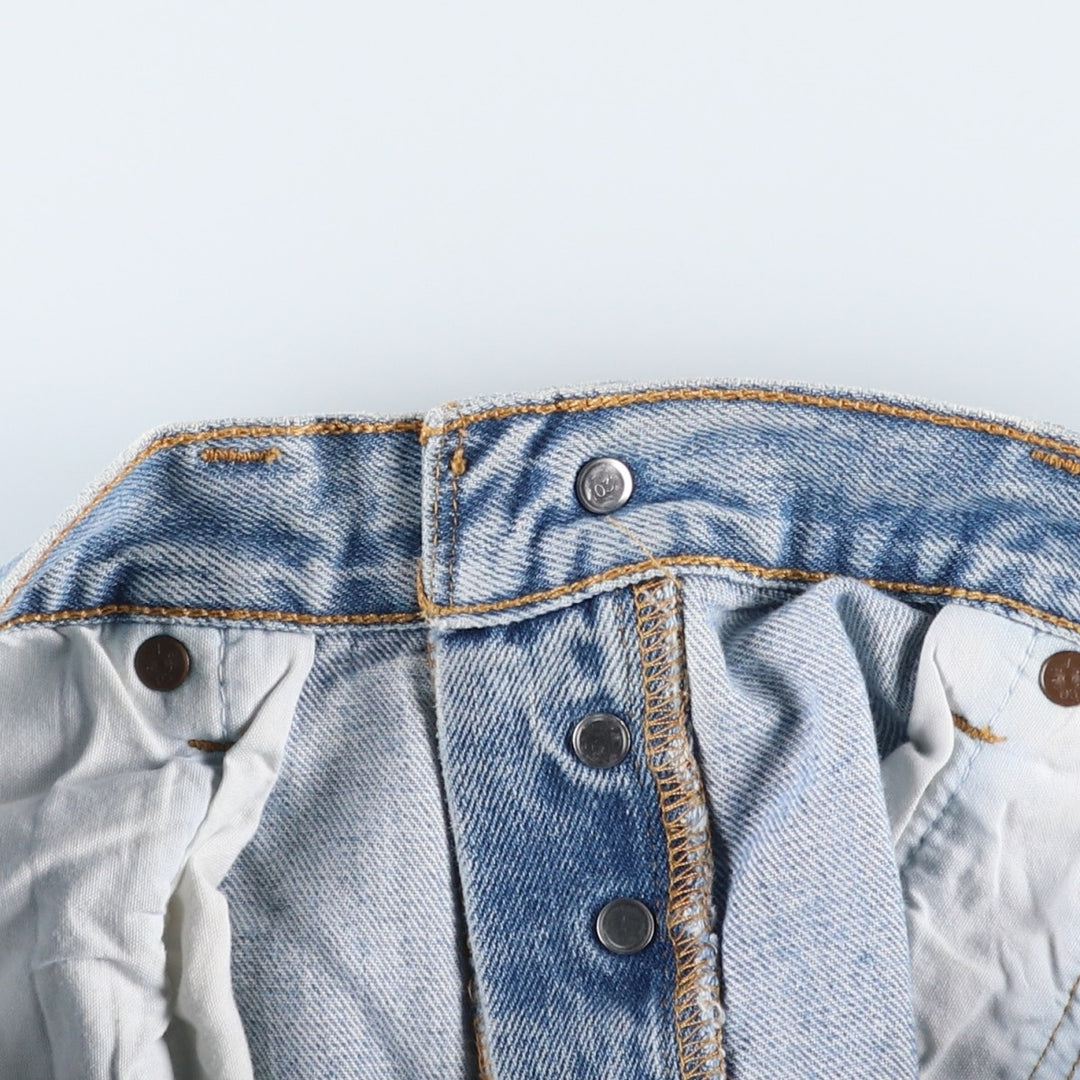 Levi's 501 straight denim pants for men, size W34 cotton blue type Vintage Second Hand