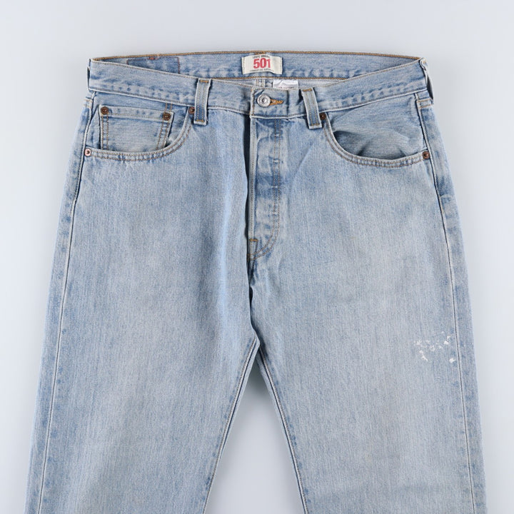 Levi's 501 straight denim pants for men, size W34 cotton blue type Vintage Second Hand