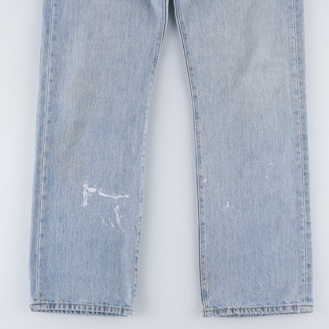 Levi's 501 straight denim pants for men, size W34 cotton blue type Vintage Second Hand