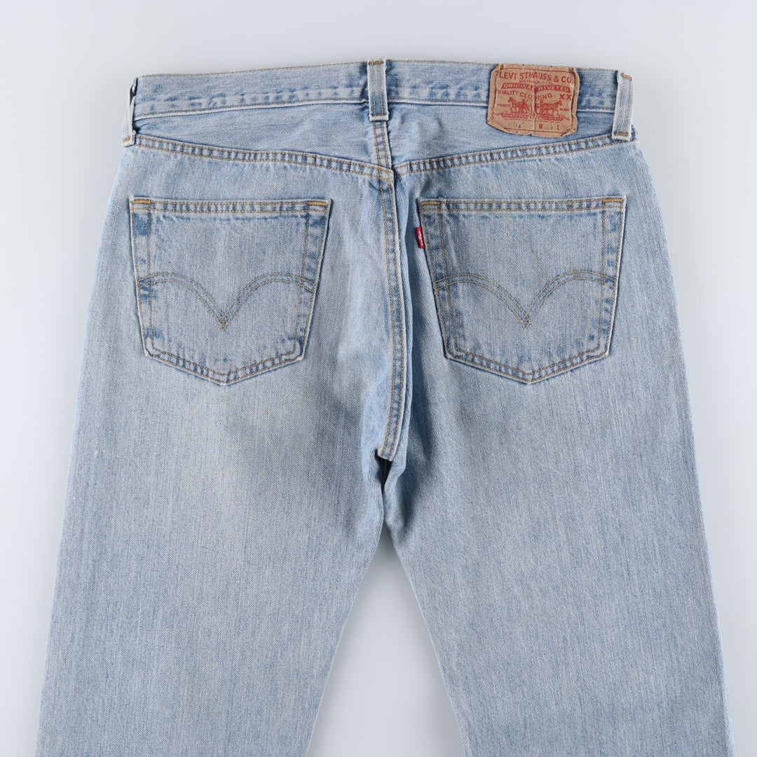 Levi's 501 straight denim pants for men, size W34 cotton blue type Vintage Second Hand