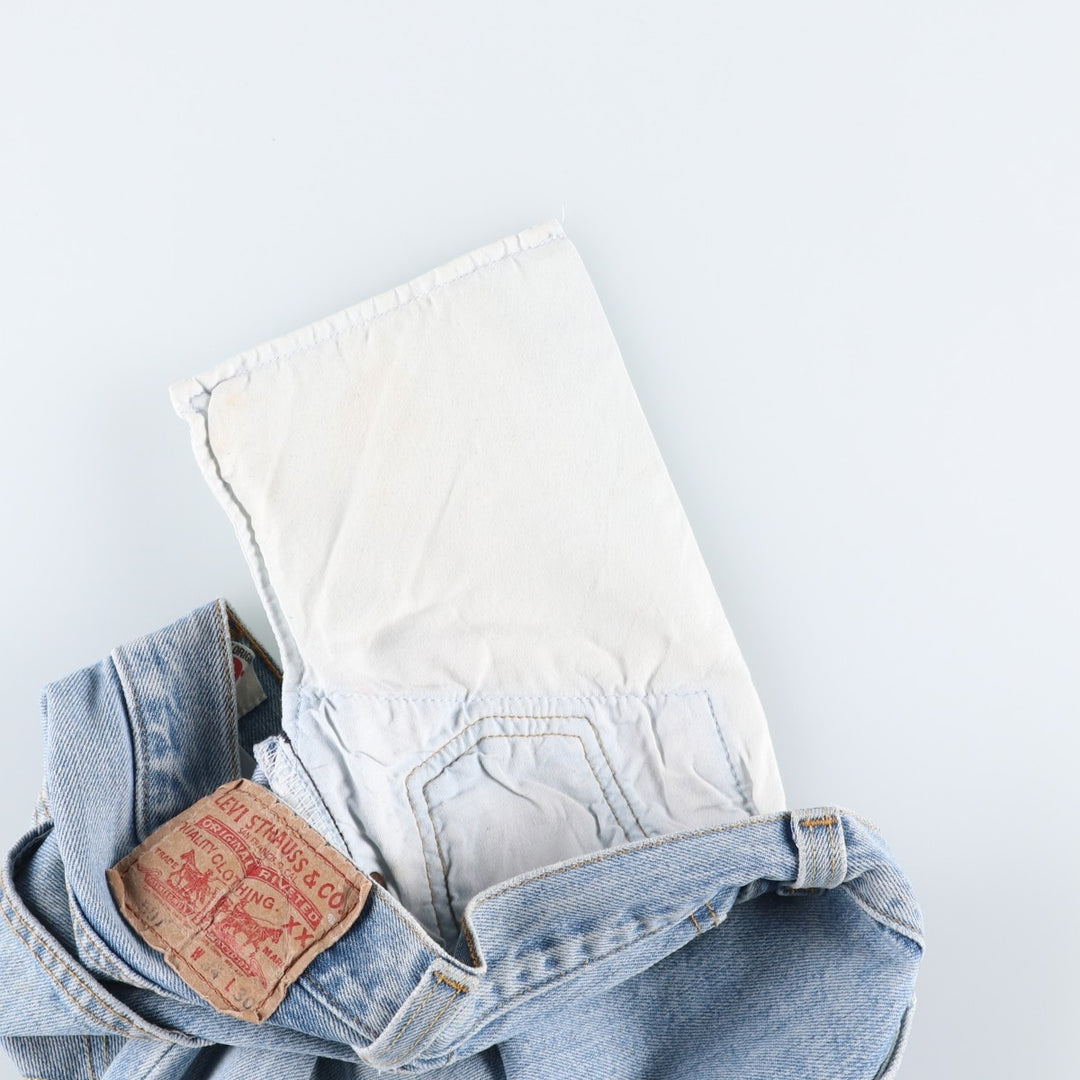 Levi's 501 straight denim pants for men, size W34 cotton blue type Vintage Second Hand