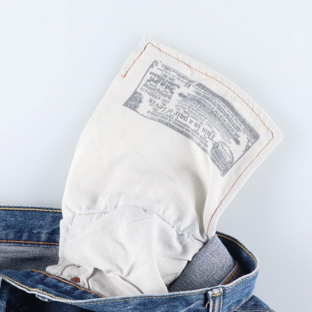Levi's 501 straight denim pants for men, size W36 cotton blue type Vintage Second Hand