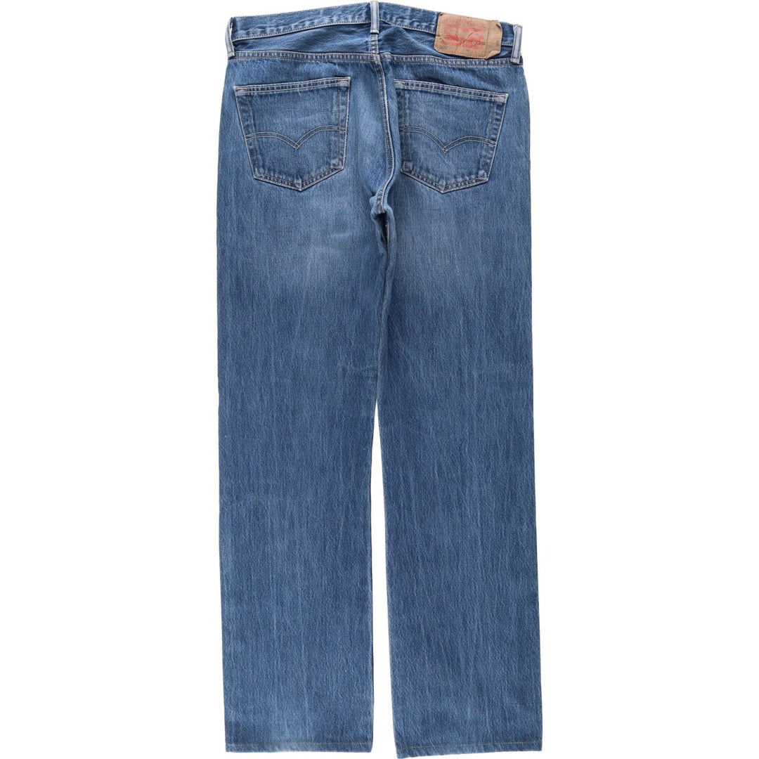 Levi's 501 Euro model straight denim pants for men, size W34 cotton blue type Vintage Second Hand