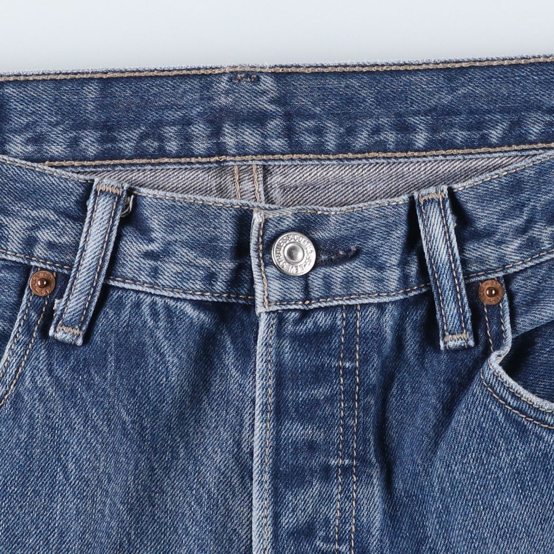 Levi's 501 Euro model straight denim pants for men, size W34 cotton blue type Vintage Second Hand