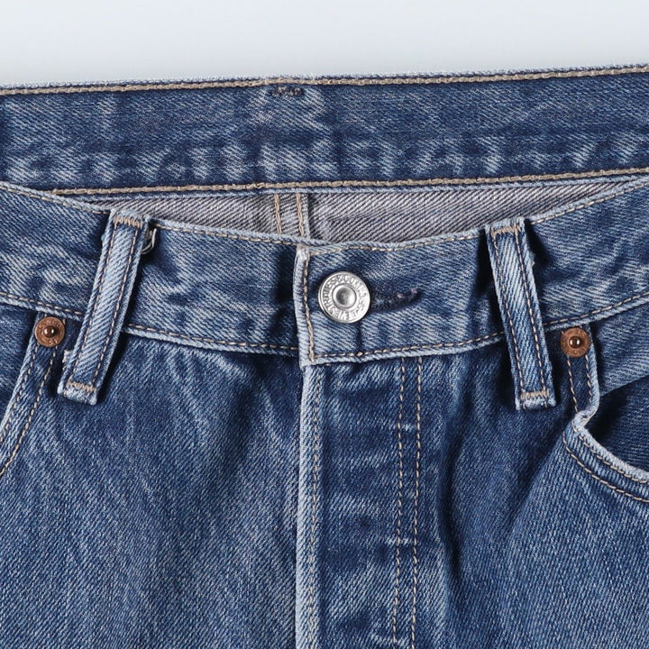 Levi's 501 Euro model straight denim pants for men, size W34 cotton blue type Vintage Second Hand