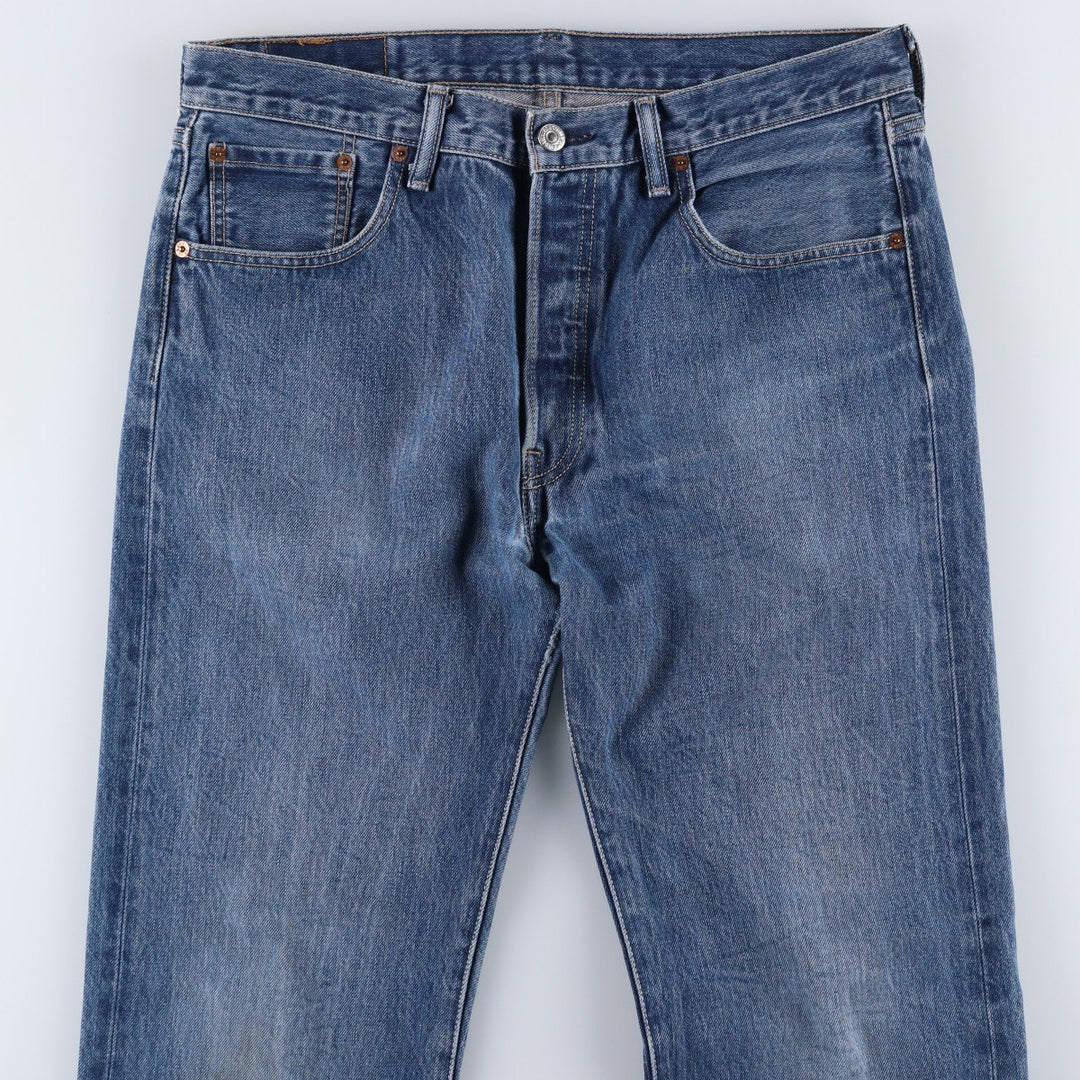 Levi's 501 Euro model straight denim pants for men, size W34 cotton blue type Vintage Second Hand