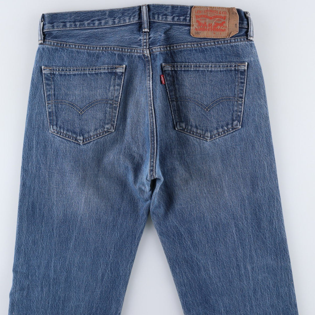 Levi's 501 Euro model straight denim pants for men, size W34 cotton blue type Vintage Second Hand