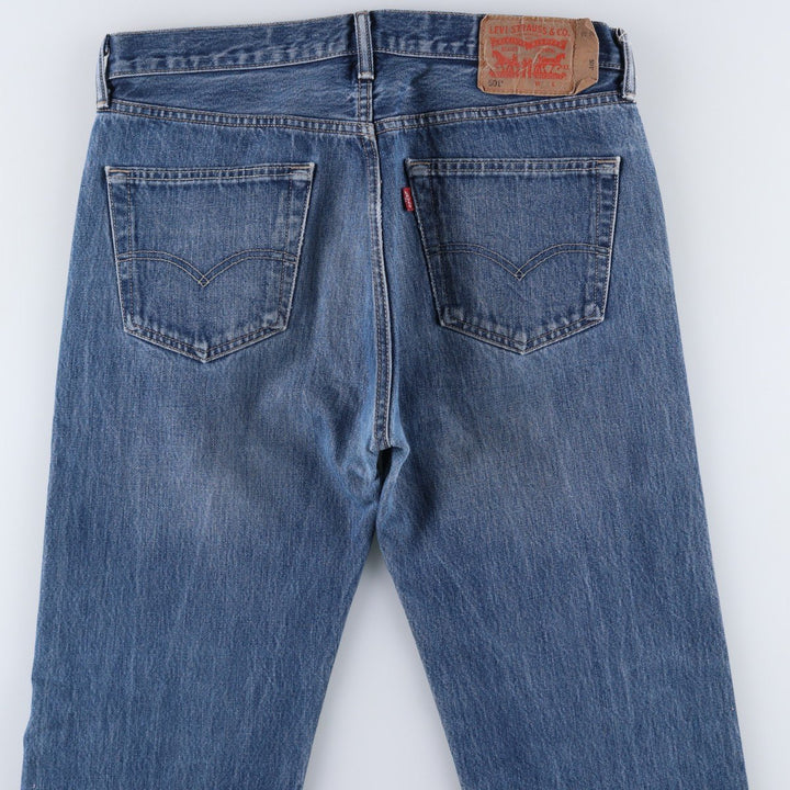 Levi's 501 Euro model straight denim pants for men, size W34 cotton blue type Vintage Second Hand