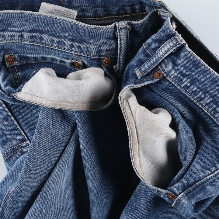 Levi's 501 Euro model straight denim pants for men, size W34 cotton blue type Vintage Second Hand