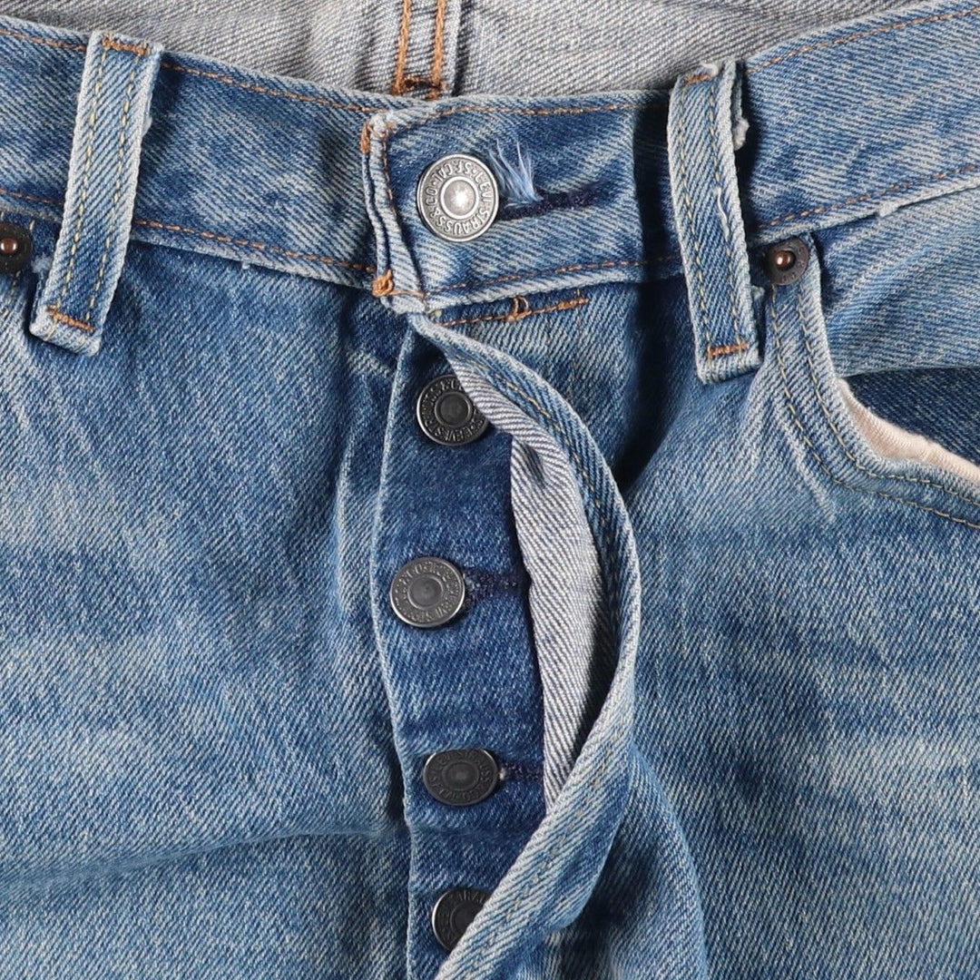 Levi's 501 straight denim pants for men, size W35 cotton blue type Vintage Second Hand