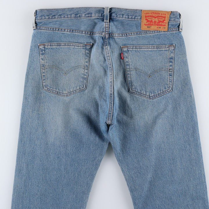 Levi's 501 straight denim pants for men, size W35 cotton blue type Vintage Second Hand
