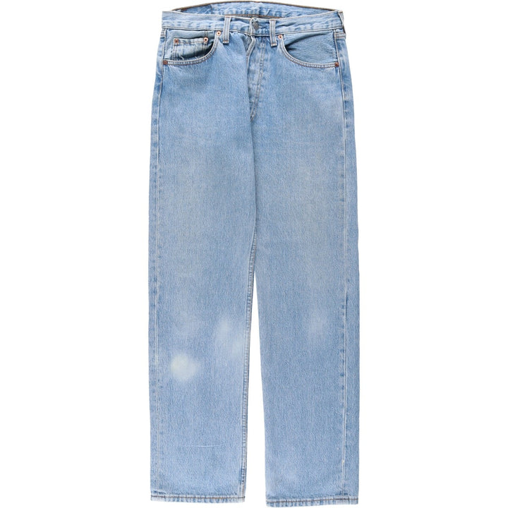 Levi's 501 Euro Model Straight Denim Pants, Made in England, Men's Size W31 cotton blue type Vintage Second Hand