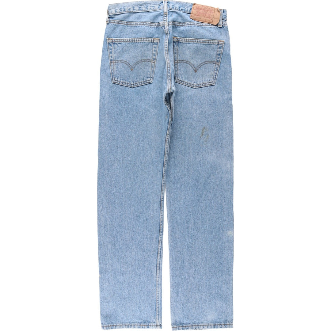 Levi's 501 Euro Model Straight Denim Pants, Made in England, Men's Size W31 cotton blue type Vintage Second Hand