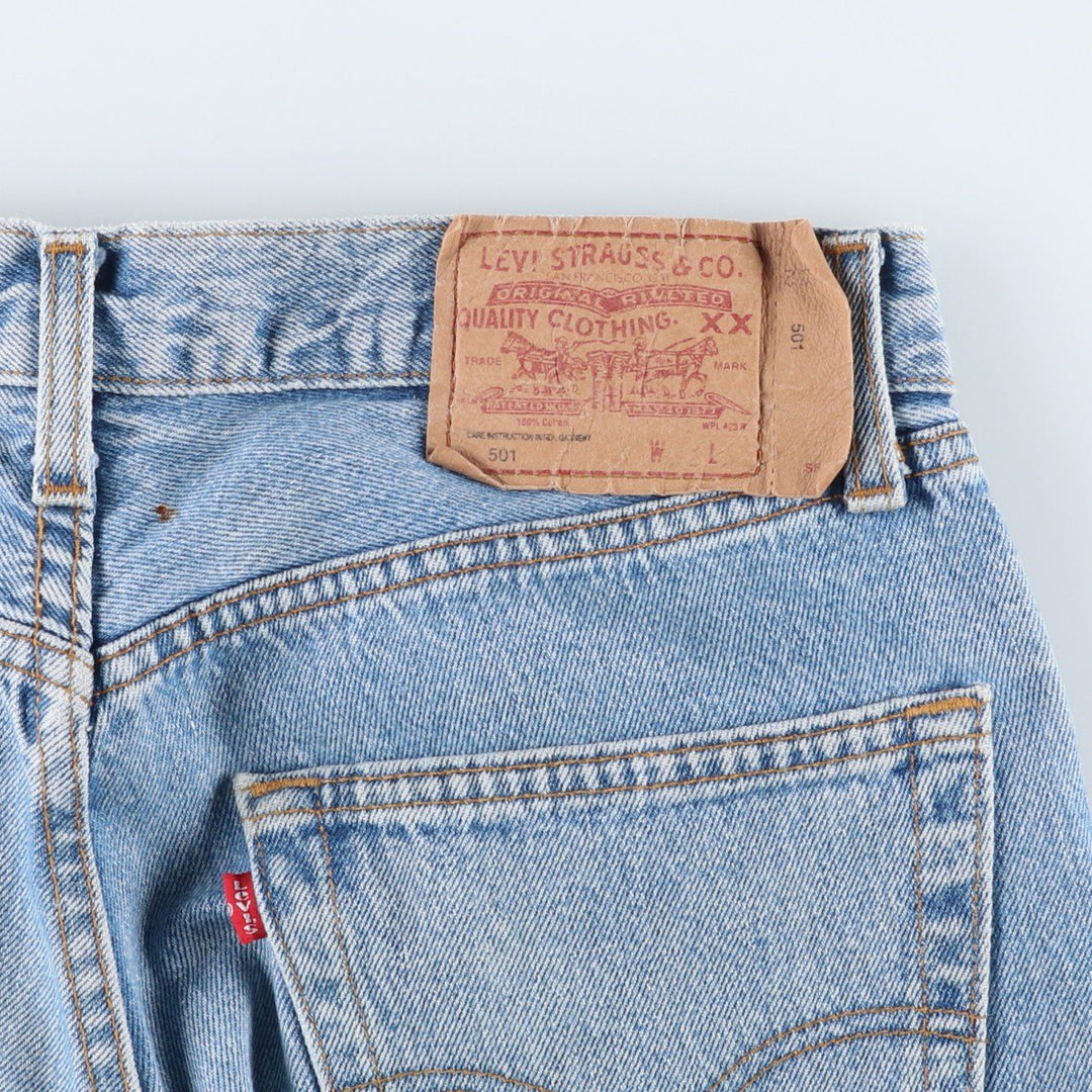 Levi's 501 Euro Model Straight Denim Pants, Made in England, Men's Size W31 cotton blue type Vintage Second Hand