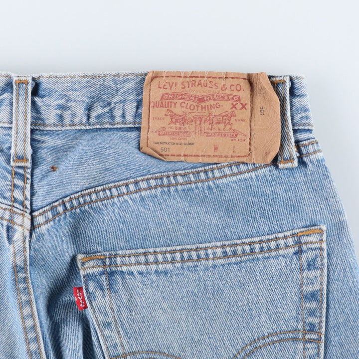 Levi's 501 Euro Model Straight Denim Pants, Made in England, Men's Size W31 cotton blue type Vintage Second Hand