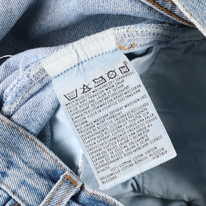 Levi's 501 Euro Model Straight Denim Pants, Made in England, Men's Size W31 cotton blue type Vintage Second Hand