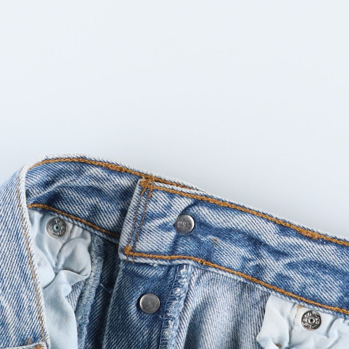 Levi's 501 Euro Model Straight Denim Pants, Made in England, Men's Size W31 cotton blue type Vintage Second Hand