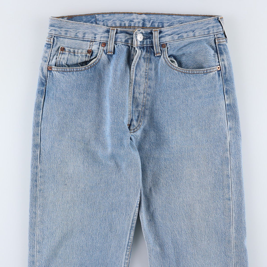 Levi's 501 Euro Model Straight Denim Pants, Made in England, Men's Size W31 cotton blue type Vintage Second Hand