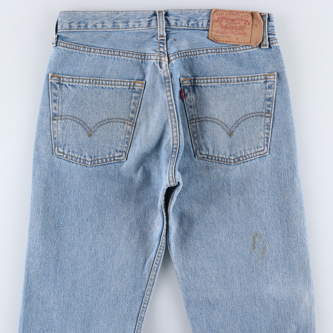Levi's 501 Euro Model Straight Denim Pants, Made in England, Men's Size W31 cotton blue type Vintage Second Hand