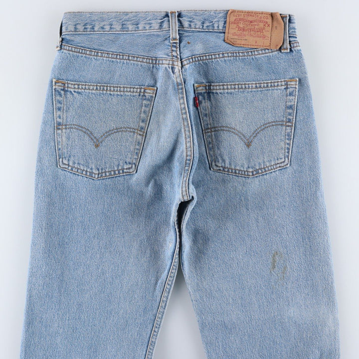 Levi's 501 Euro Model Straight Denim Pants, Made in England, Men's Size W31 cotton blue type Vintage Second Hand