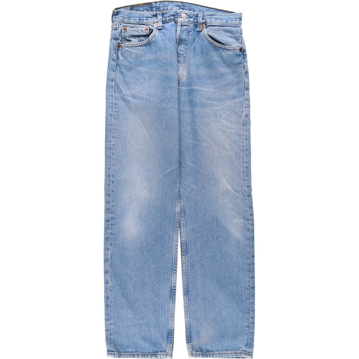 1990'S Levi's 501-0114 Euro Model Straight Denim Pants, Made in France, Men's Size W31 (approx.), Vintage cotton blue type Vintage Second Hand