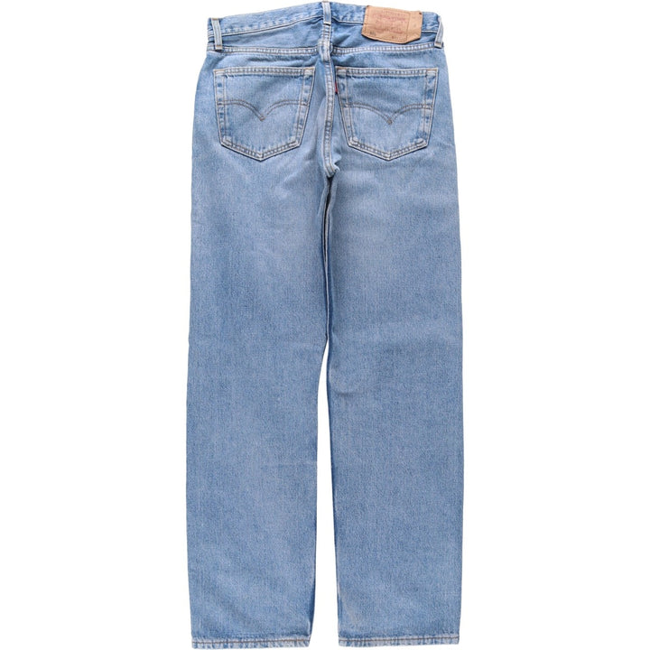 1990'S Levi's 501-0114 Euro Model Straight Denim Pants, Made in France, Men's Size W31 (approx.), Vintage cotton blue type Vintage Second Hand