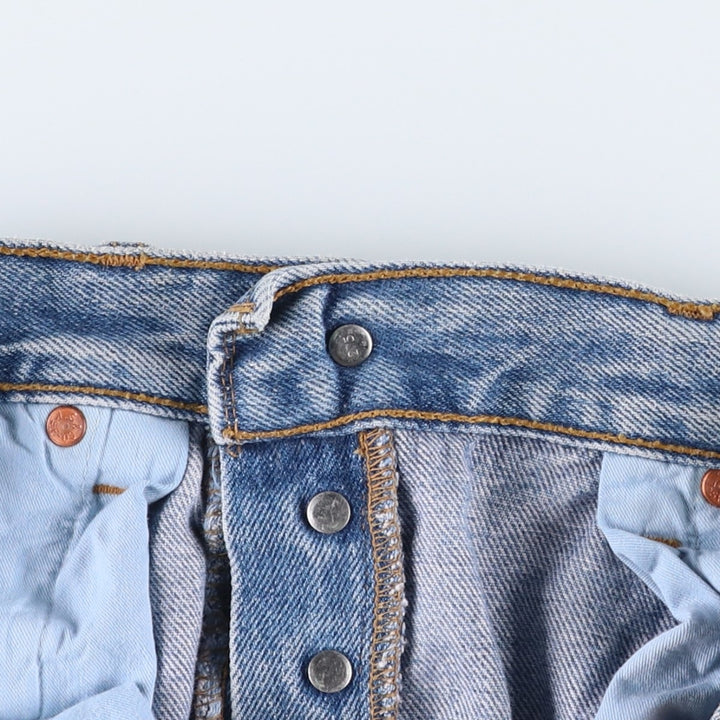 1990'S Levi's 501-0114 Euro Model Straight Denim Pants, Made in France, Men's Size W31 (approx.), Vintage cotton blue type Vintage Second Hand