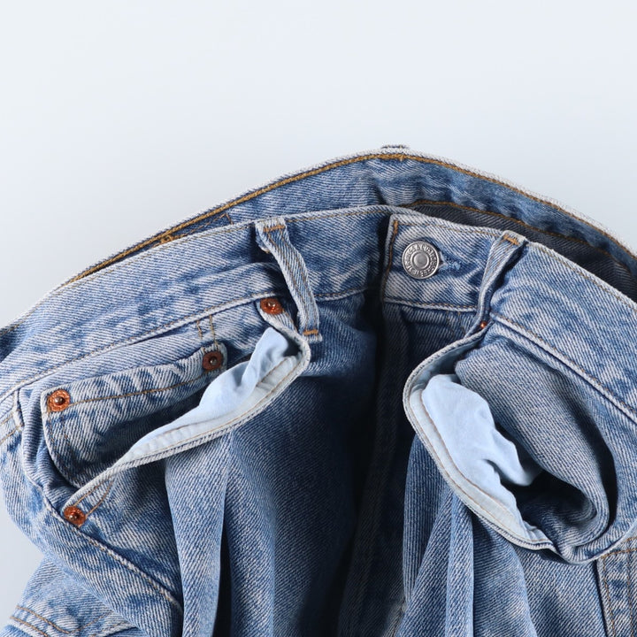 1990'S Levi's 501-0114 Euro Model Straight Denim Pants, Made in France, Men's Size W31 (approx.), Vintage cotton blue type Vintage Second Hand