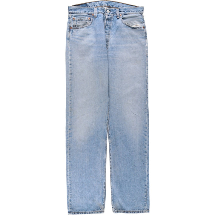 1990'S Levi's 501-0193 Straight Denim Pants, Made in Canada, Men's Size W33 (approx.), Vintage cotton blue type Vintage Second Hand