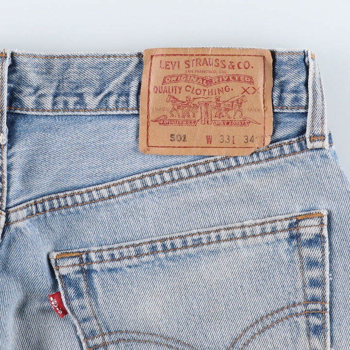 1990'S Levi's 501-0193 Straight Denim Pants, Made in Canada, Men's Size W33 (approx.), Vintage cotton blue type Vintage Second Hand