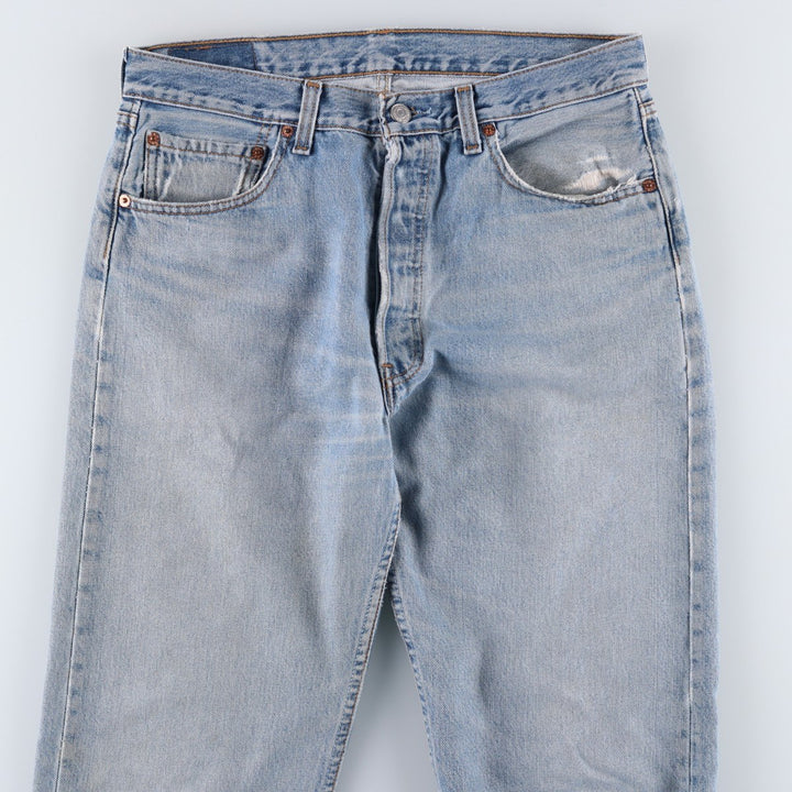 1990'S Levi's 501-0193 Straight Denim Pants, Made in Canada, Men's Size W33 (approx.), Vintage cotton blue type Vintage Second Hand