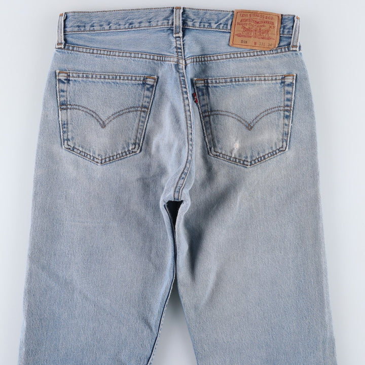 1990'S Levi's 501-0193 Straight Denim Pants, Made in Canada, Men's Size W33 (approx.), Vintage cotton blue type Vintage Second Hand