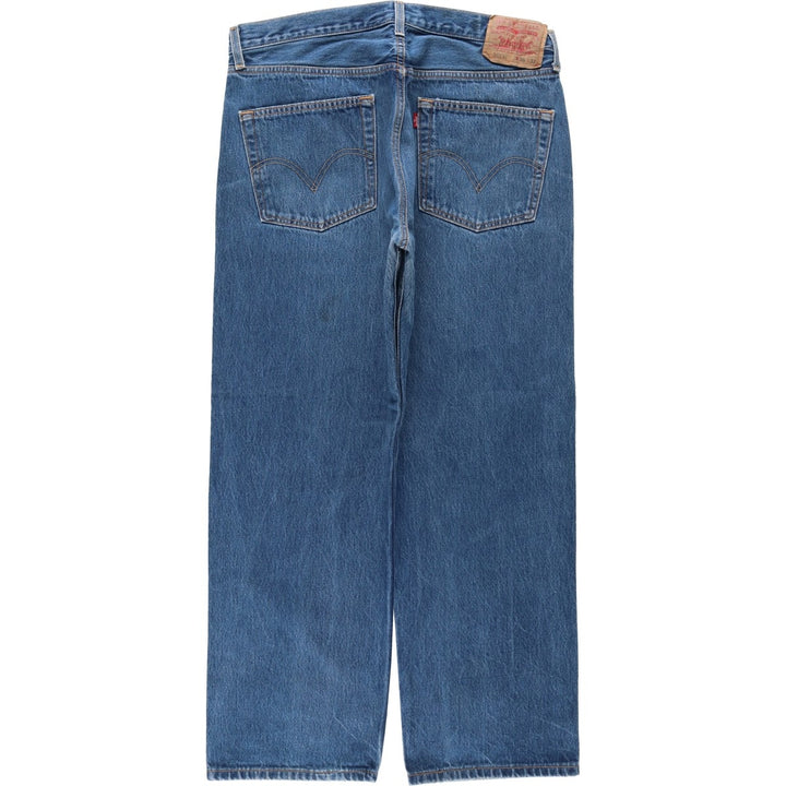 Levi's 501 straight denim pants for men, size W35 cotton blue type Vintage Second Hand