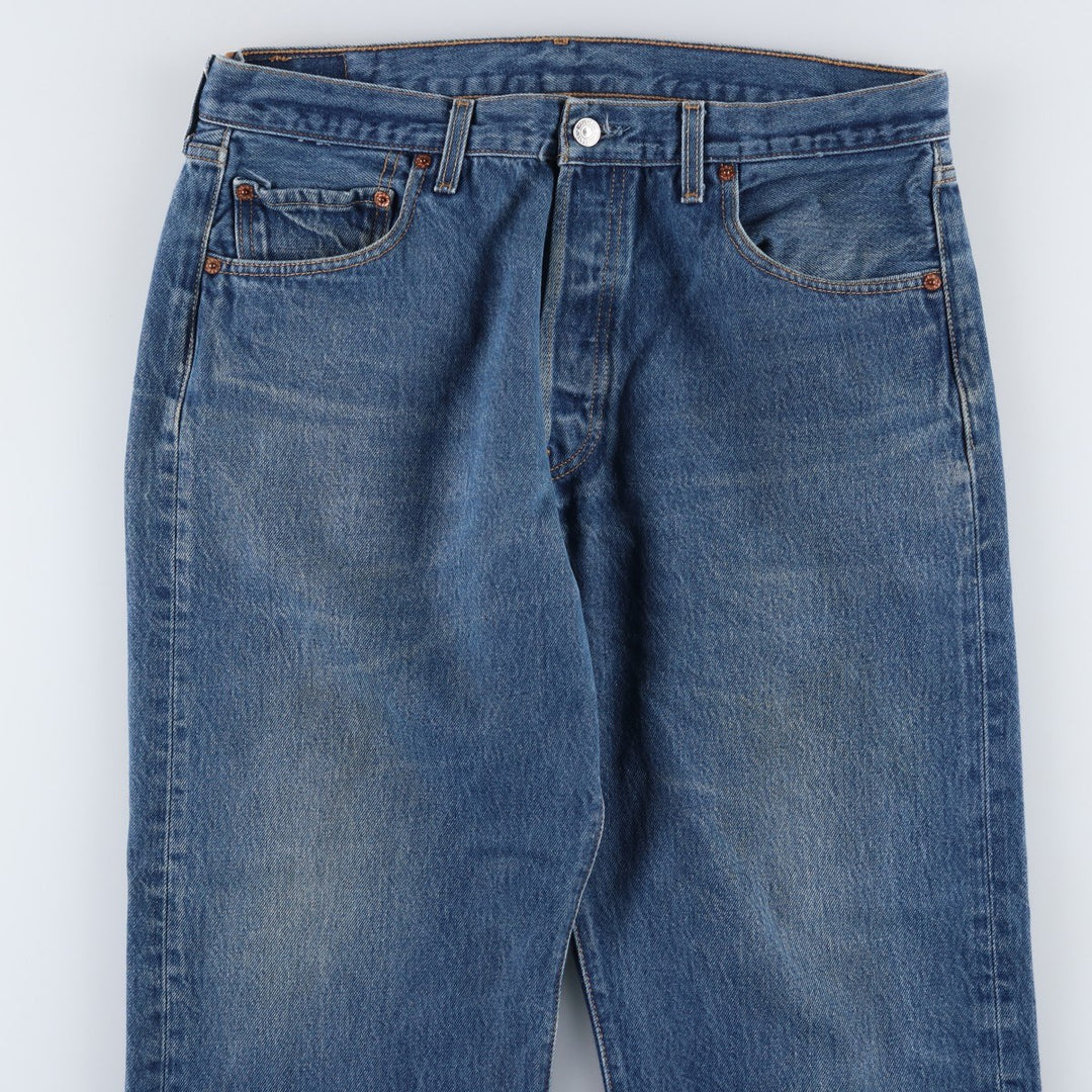 Levi's 501 straight denim pants for men, size W35 cotton blue type Vintage Second Hand