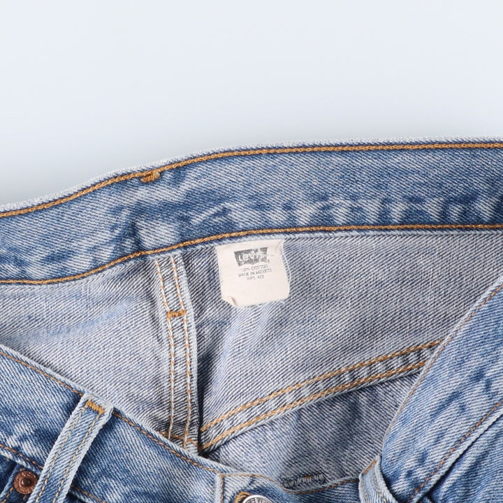00'S Levi's 501 straight denim pants for men, size W34 cotton blue type Vintage Second Hand
