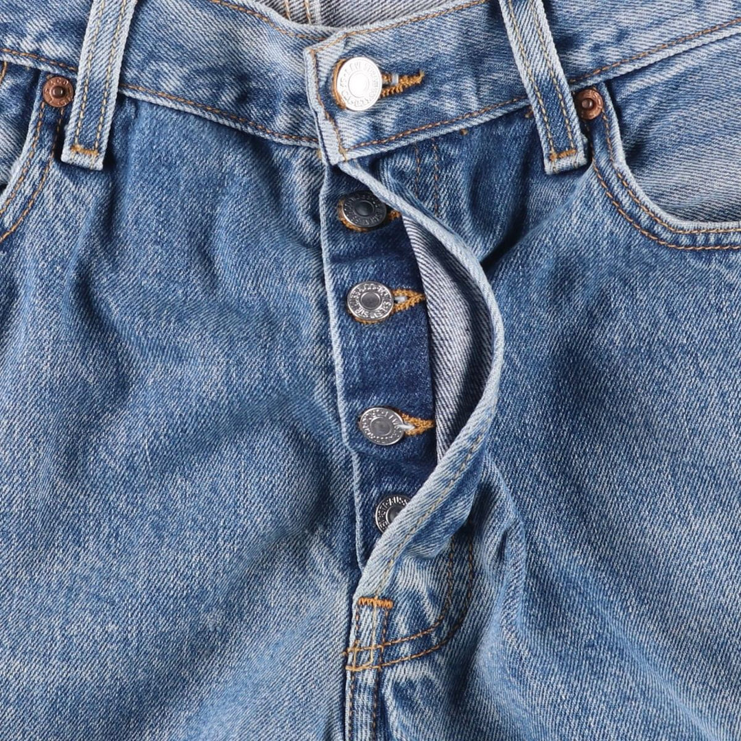 00'S Levi's 501 straight denim pants for men, size W34 cotton blue type Vintage Second Hand