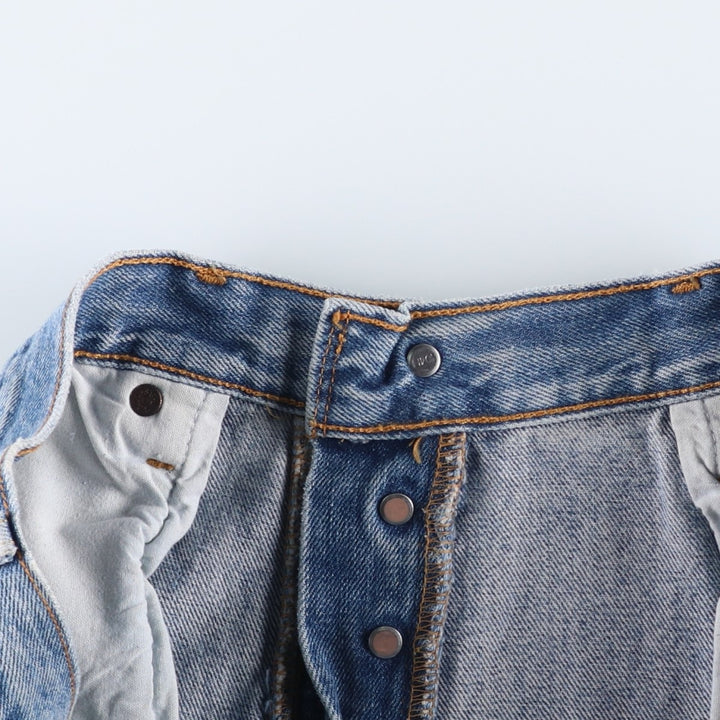 00'S Levi's 501 straight denim pants for men, size W34 cotton blue type Vintage Second Hand