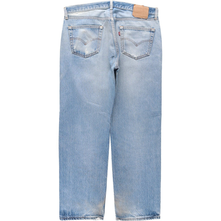 90'S Levi's 501-0000 Straight Denim Pants, Made in USA, Men's, Size W37, Vintage cotton blue type Vintage Second Hand