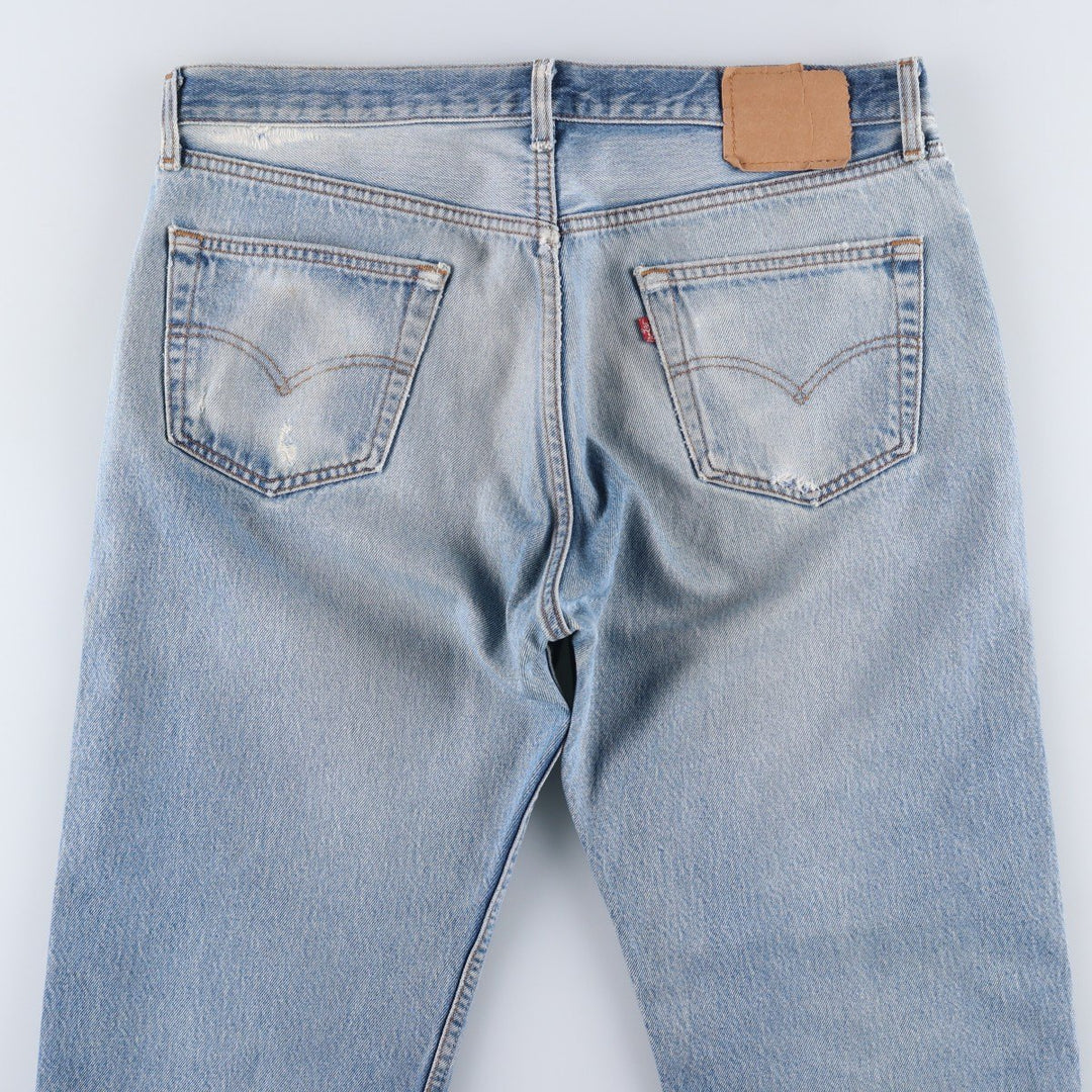 90'S Levi's 501-0000 Straight Denim Pants, Made in USA, Men's, Size W37, Vintage cotton blue type Vintage Second Hand