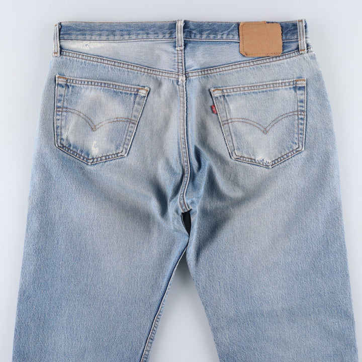 90'S Levi's 501-0000 Straight Denim Pants, Made in USA, Men's, Size W37, Vintage cotton blue type Vintage Second Hand