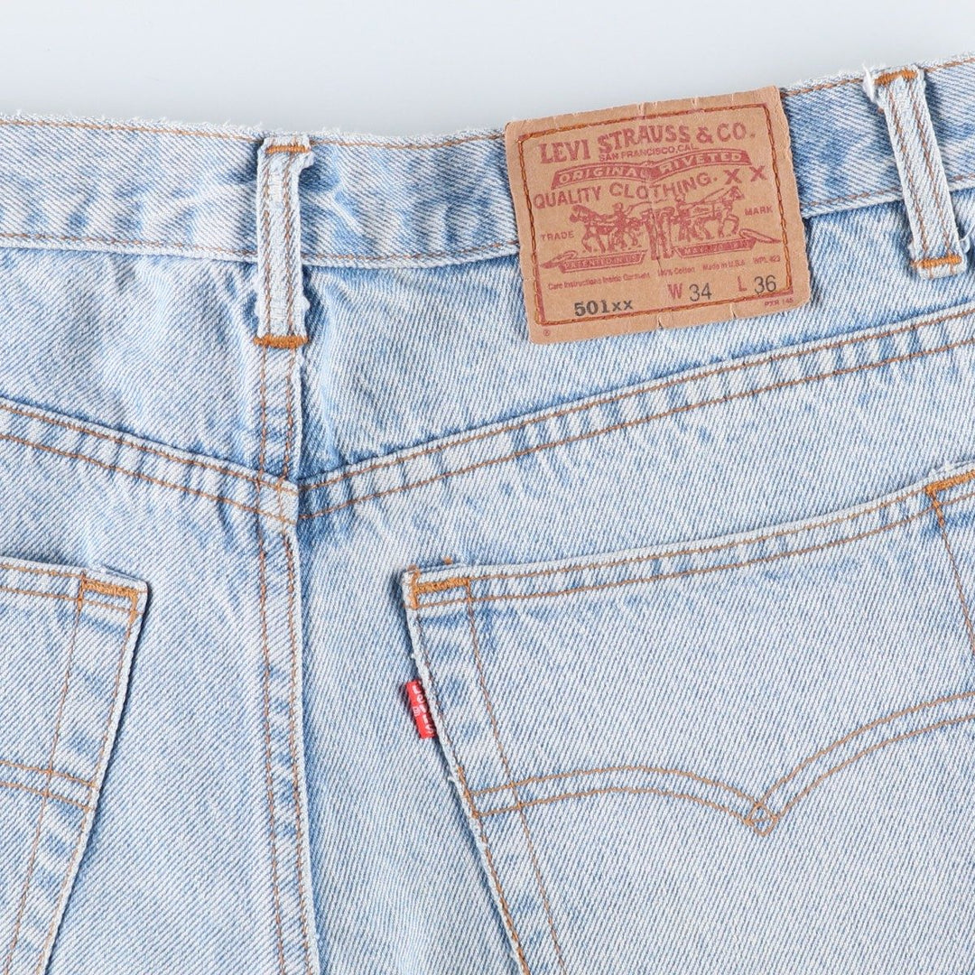 90'S Levi's 501-0191 Straight Denim Pants Made in USA Men's W32 Vintage cotton blue type Vintage Second Hand