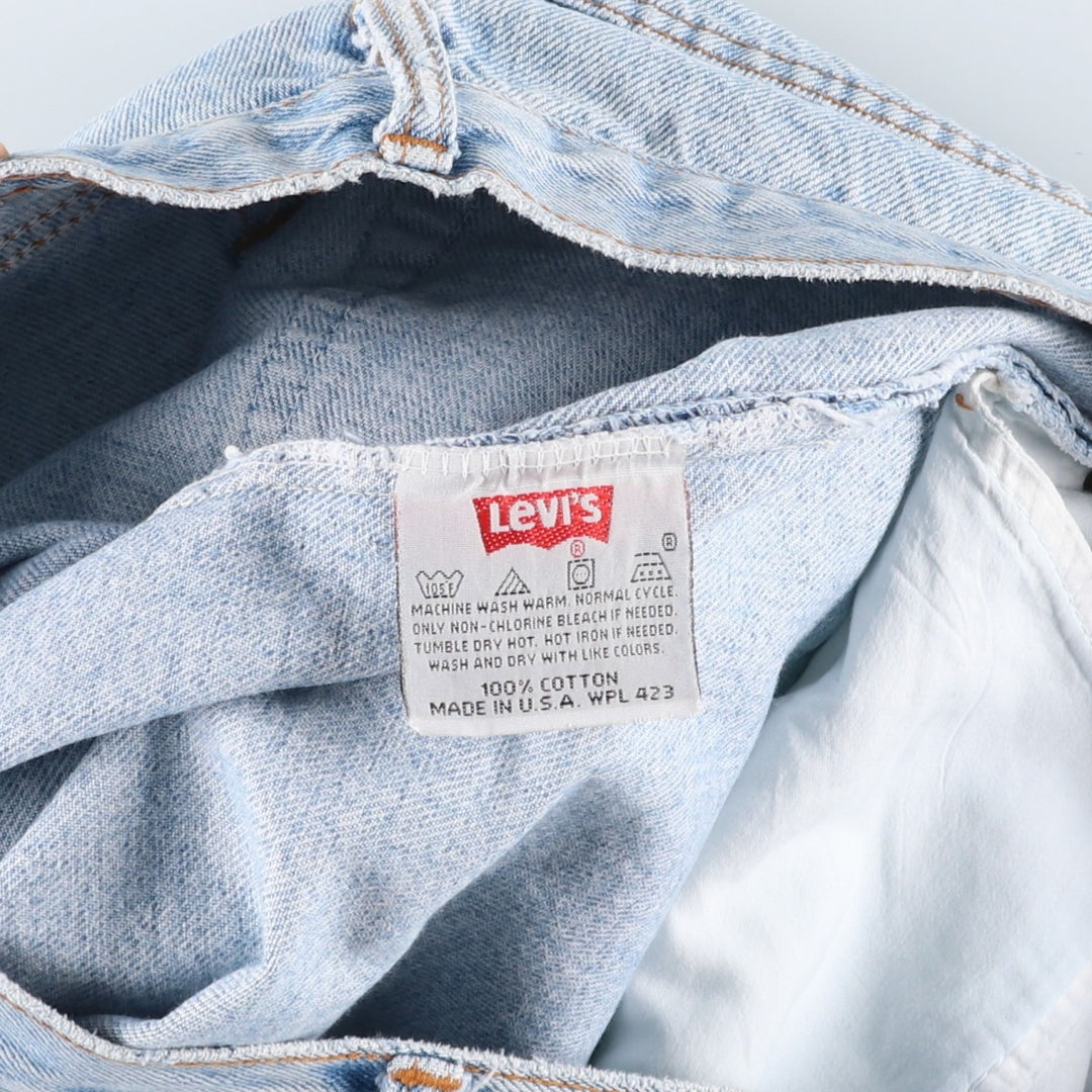 90'S Levi's 501-0191 Straight Denim Pants Made in USA Men's W32 Vintage cotton blue type Vintage Second Hand