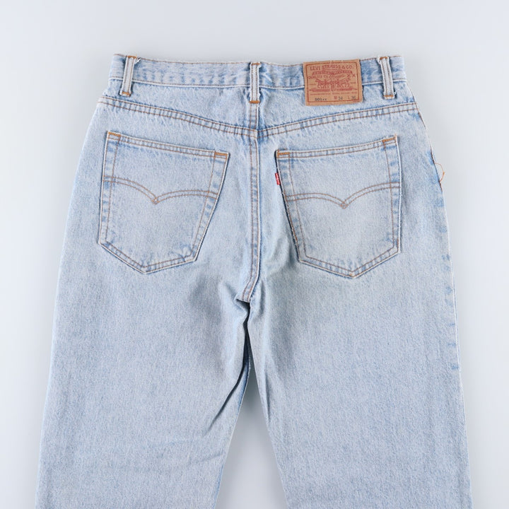 90'S Levi's 501-0191 Straight Denim Pants Made in USA Men's W32 Vintage cotton blue type Vintage Second Hand
