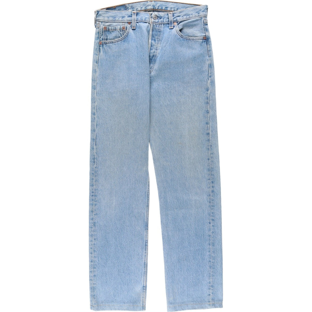 Levi's 501 Straight Denim Pants, Made in USA, Men's Size W30 (approx.) cotton blue type Vintage Second Hand