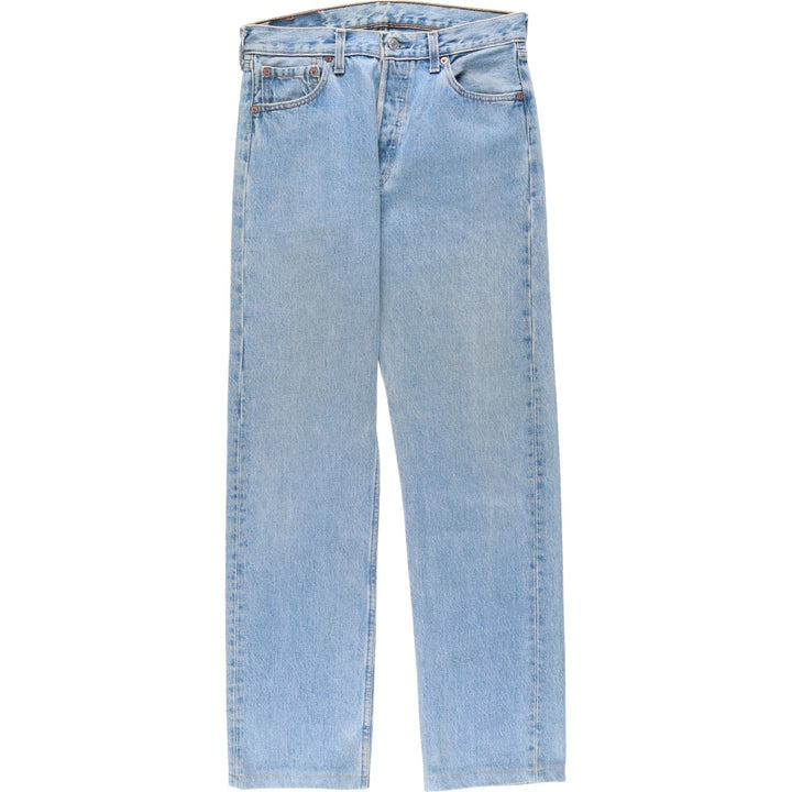 Levi's 501 Straight Denim Pants, Made in USA, Men's Size W30 (approx.) cotton blue type Vintage Second Hand