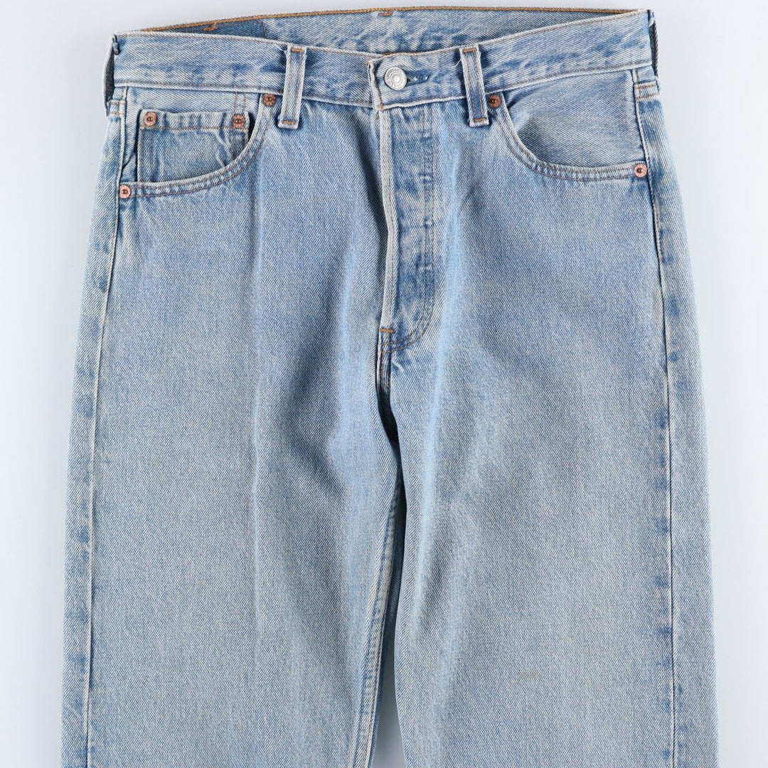 Levi's 501 Straight Denim Pants, Made in USA, Men's Size W30 (approx.) cotton blue type Vintage Second Hand
